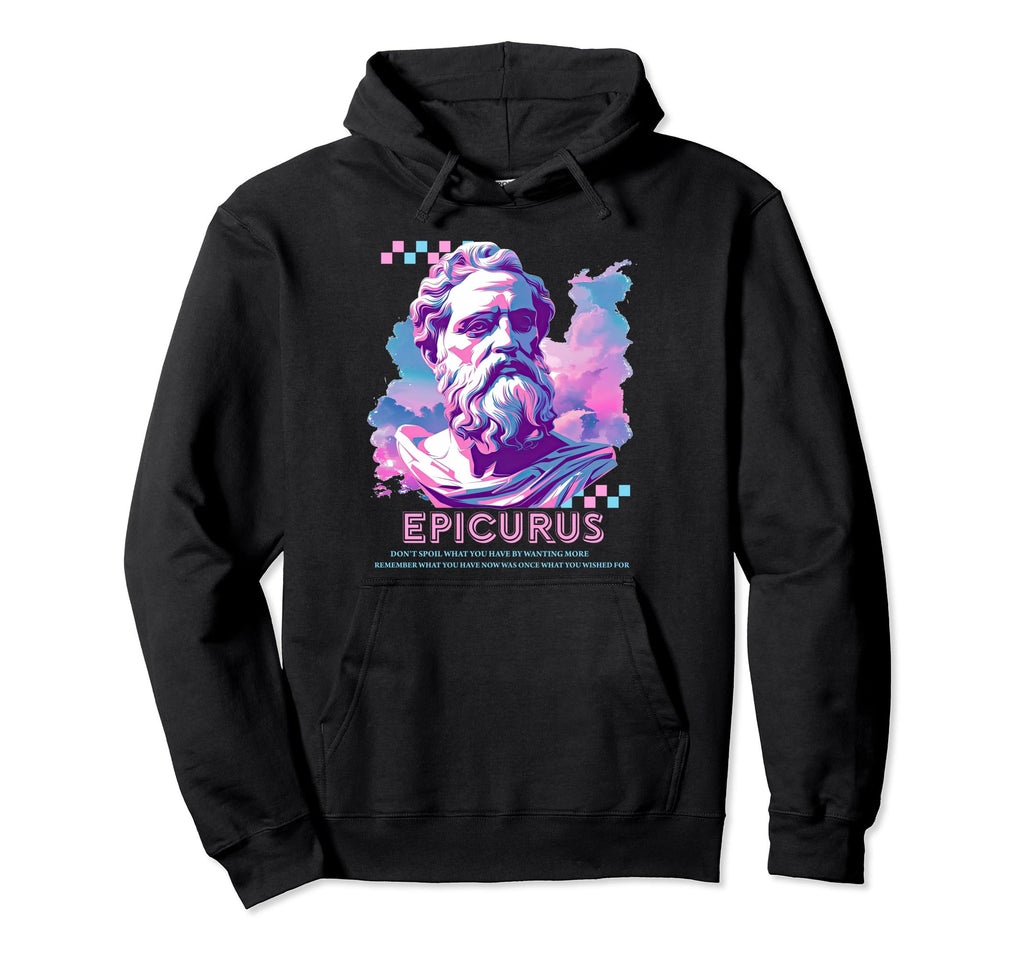 Stoic Philosopher Epicurus Y2K Hoodie - Fun Novelty Design Unisex - T-Shirt, Sweatshirt, Hoodie