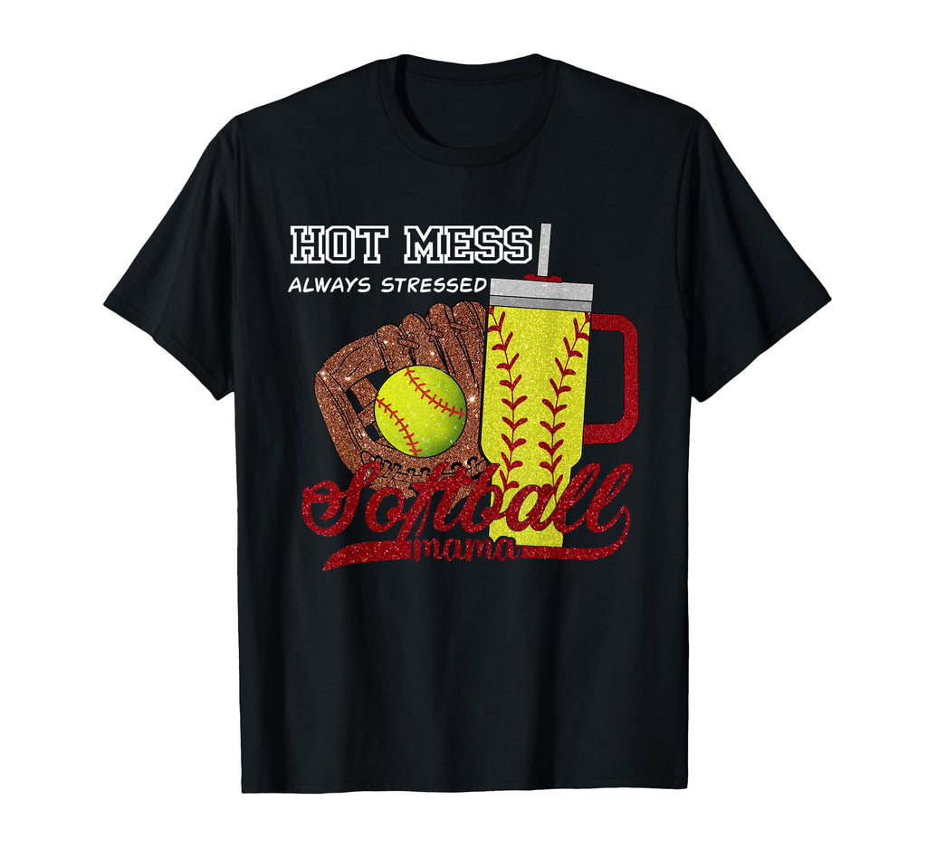 Softball Mom Game Day Vibes Mothers Day T-Shirt - Trendy Graphic Men Women - T-Shirt, Sweatshirt, Hoodie