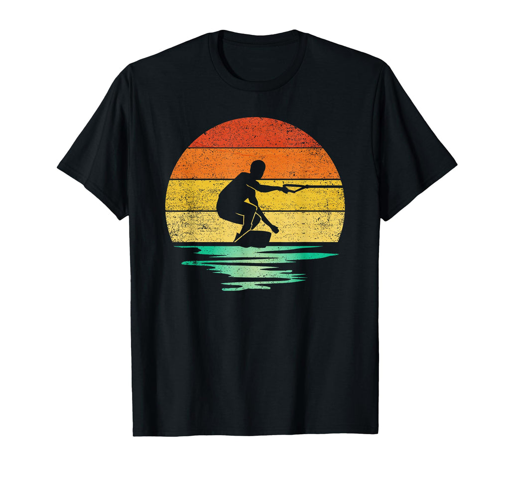 Wakeboarding Sunset Wakeboarding T-Shirt - Custom Art Print Men Women - T-Shirt, Sweatshirt, Hoodie