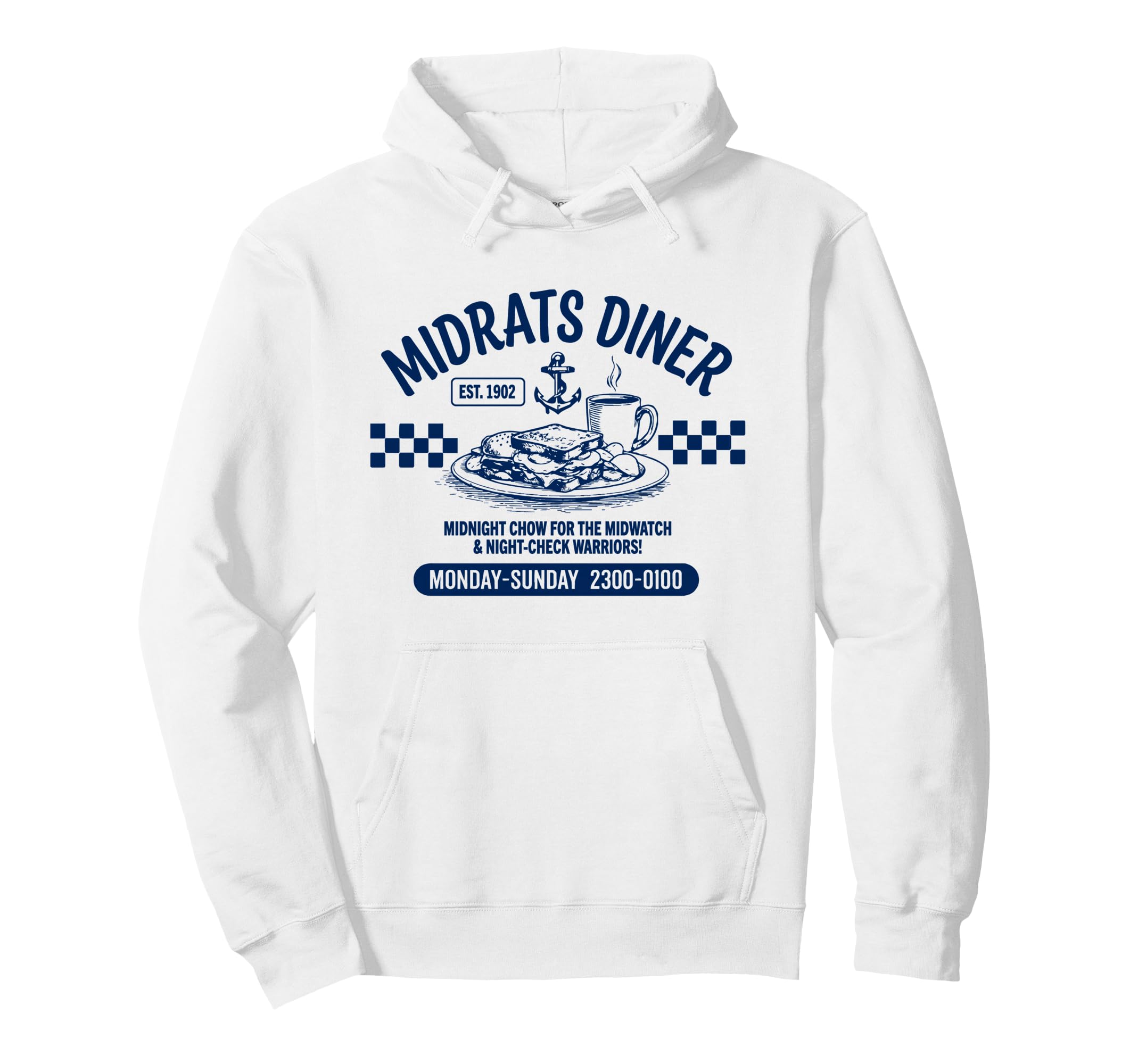 Midrats Diner Funny Sailor Hoodie - Unique Graphic for Adults - T-Shirt, Sweatshirt, Hoodie