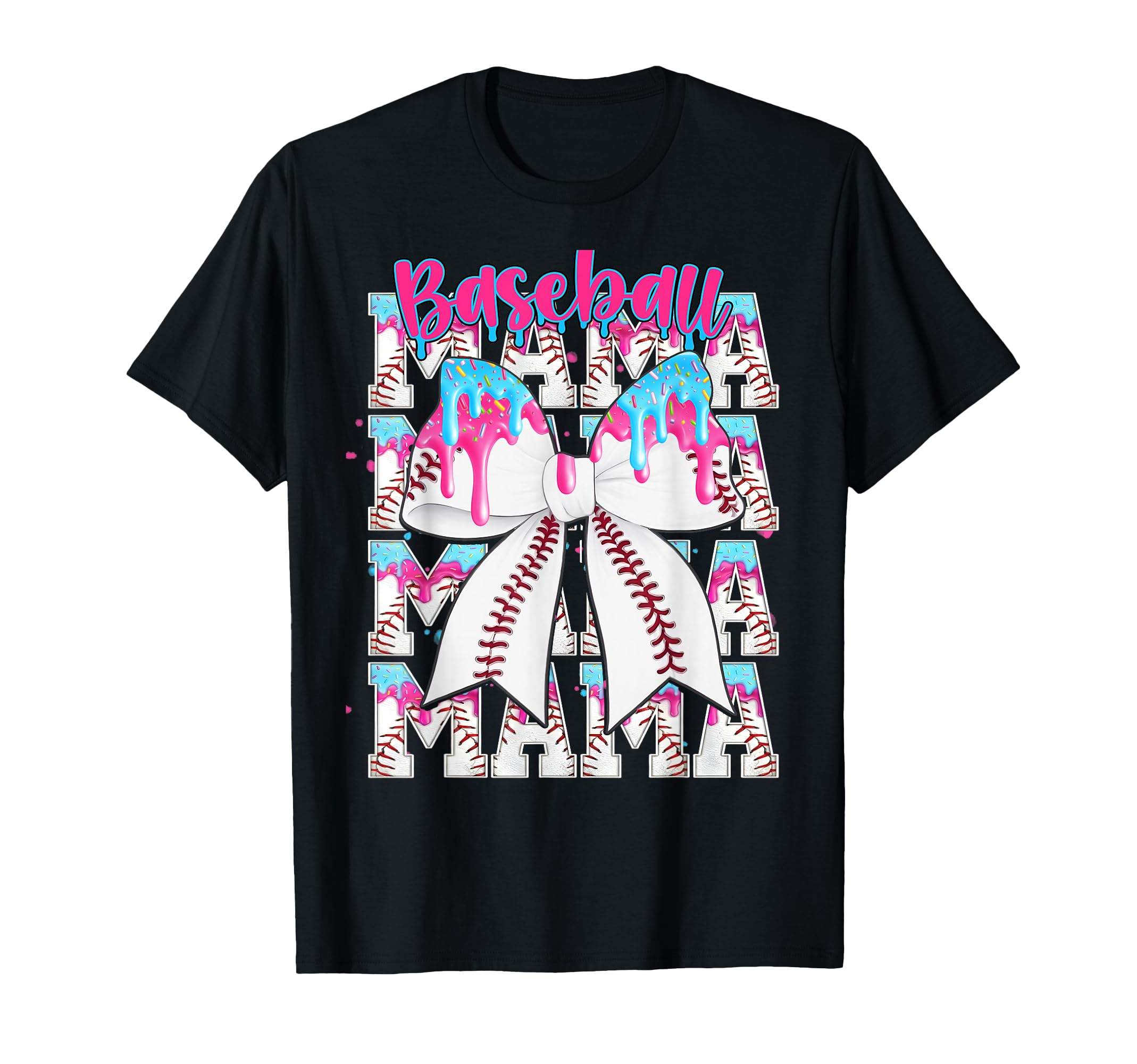 Ice Cream Drip Baseball Mama Coquette T-Shirt - Streetwear Style Men Women - T-Shirt, Sweatshirt, Hoodie