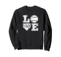 Love Baseball Softball Mom Sweatshirt - Casual Everyday Wear Unisex - T-Shirt, Sweatshirt, Hoodie
