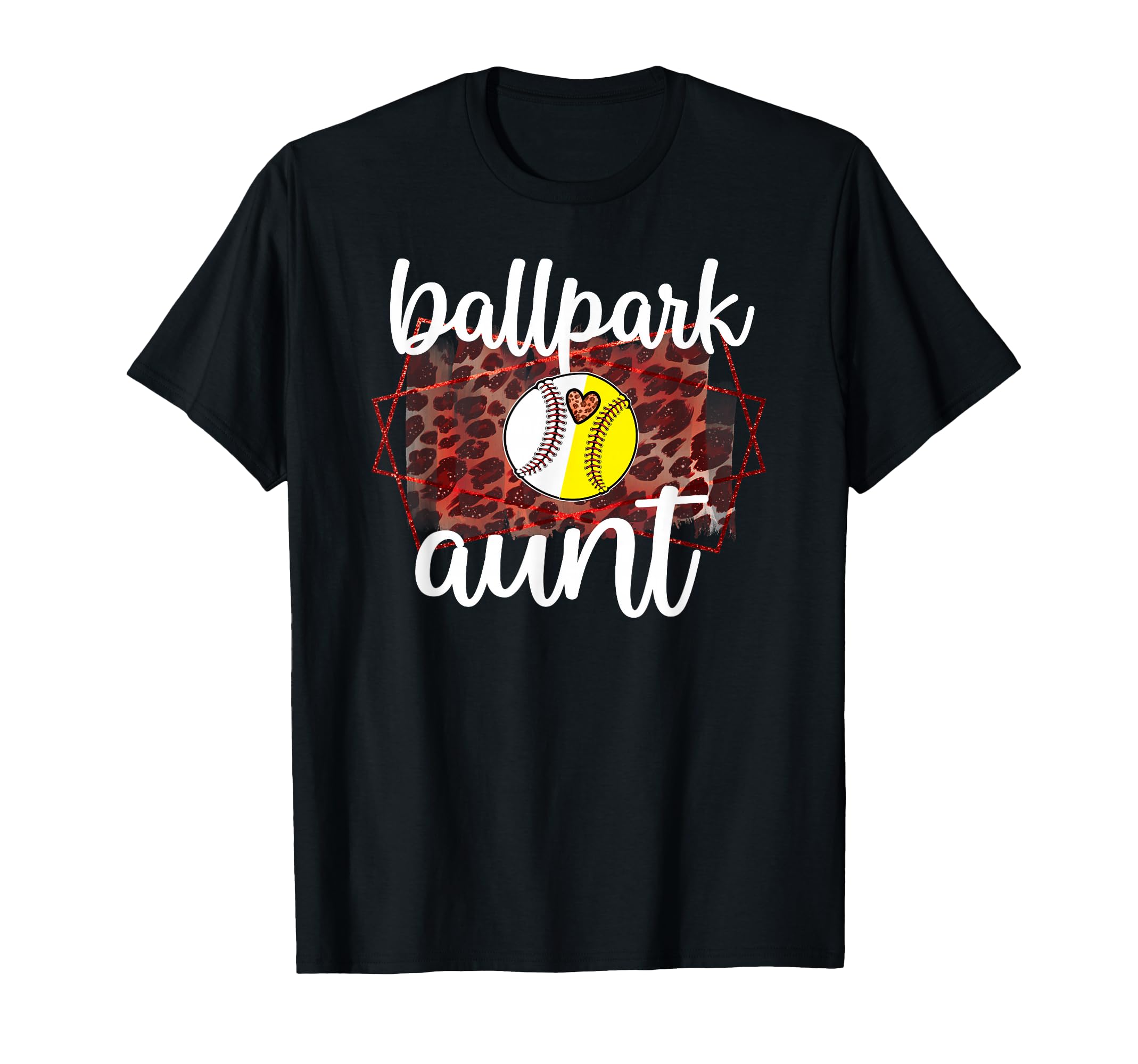 Ballpark Aunt Proud Baseball Softball T-Shirt - Minimalist Print Unisex - T-Shirt, Sweatshirt, Hoodie