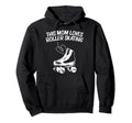 Roller Skating Mom Mother Disco Derby Skates Hoodie - Graphic Print Unisex - T-Shirt, Sweatshirt, Hoodie