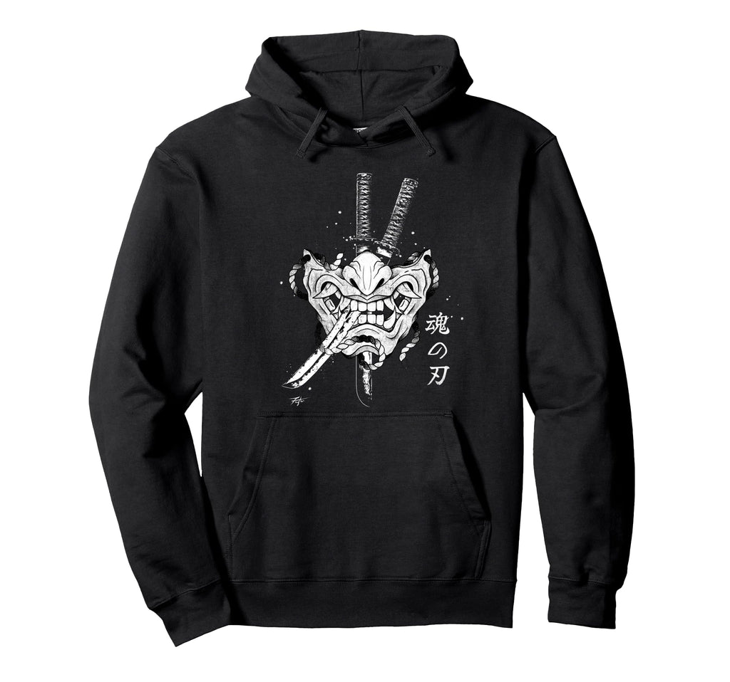 Samurai Spirit Japanese Vaporwave Hoodie - Minimalist Print Unisex - T-Shirt, Sweatshirt, Hoodie