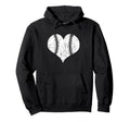Baseball Mom Love Baseball Softball Heart Hoodie - Graphic Print Unisex - T-Shirt, Sweatshirt, Hoodie