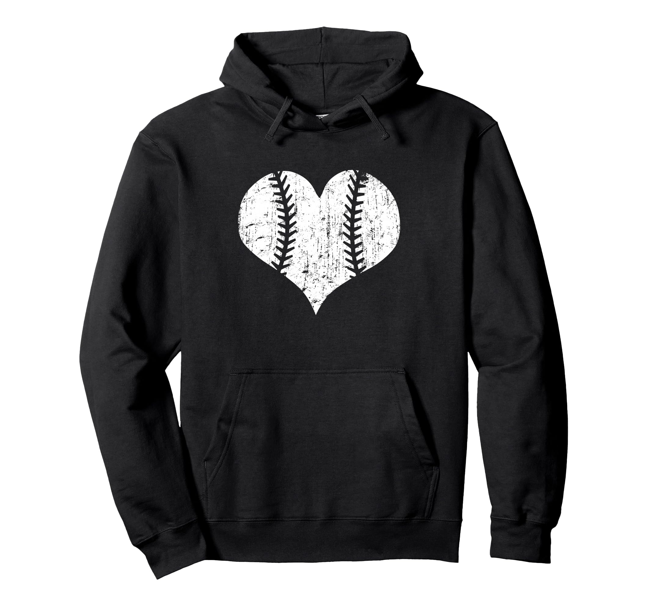 Baseball Mom Love Baseball Softball Heart Hoodie - Graphic Print Unisex - T-Shirt, Sweatshirt, Hoodie