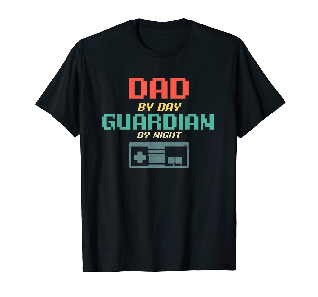 Mens Gamer Dad Gift Dad Day Guardian T-Shirt - Custom Art Print for Adults - T-Shirt, Sweatshirt, Hoodie