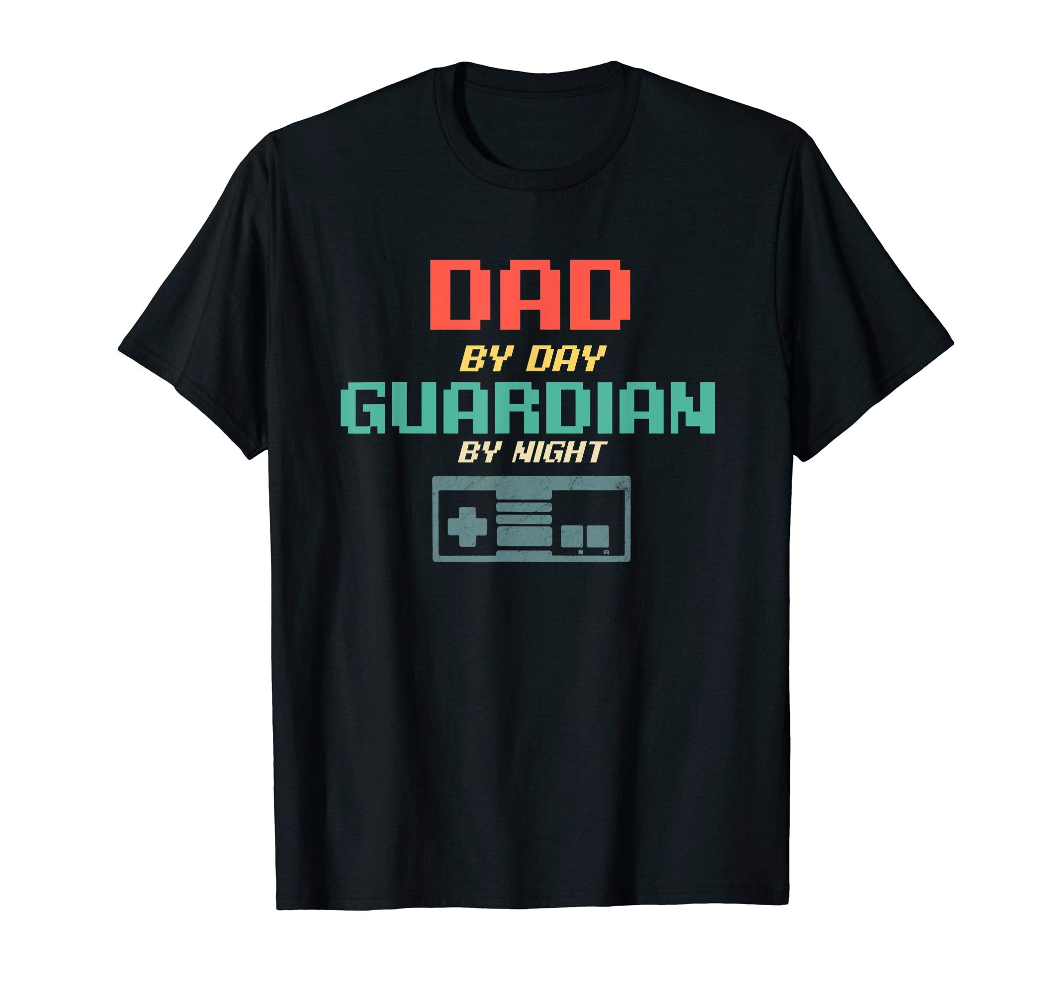 Mens Gamer Dad Gift Dad Day Guardian T-Shirt - Custom Art Print for Adults - T-Shirt, Sweatshirt, Hoodie