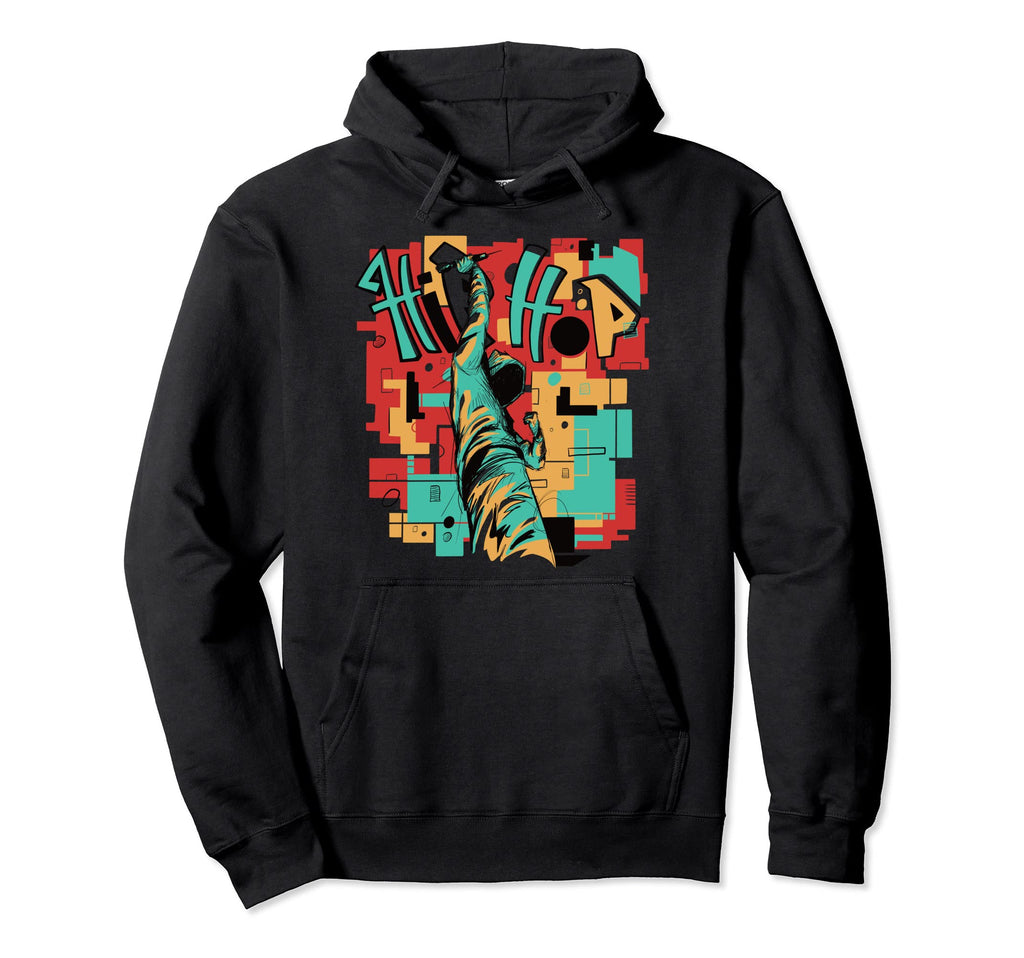 Hip Hop Old School Rapper Hoodie - Minimalist Print Unisex - T-Shirt, Sweatshirt, Hoodie