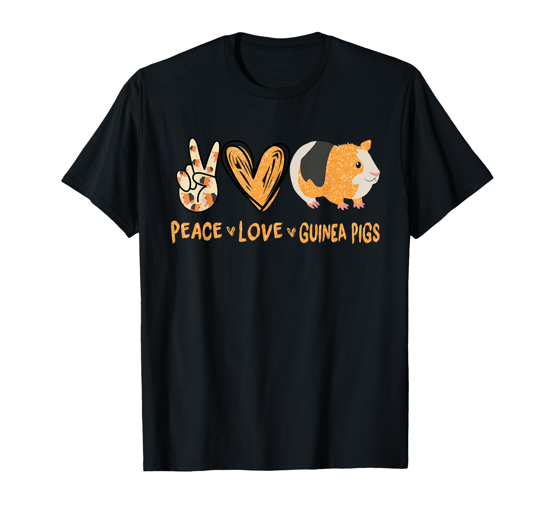 Peace Love Guinea Pigs Guinea Pig Lover T-Shirt - Unique Graphic Men Women - T-Shirt, Sweatshirt, Hoodie