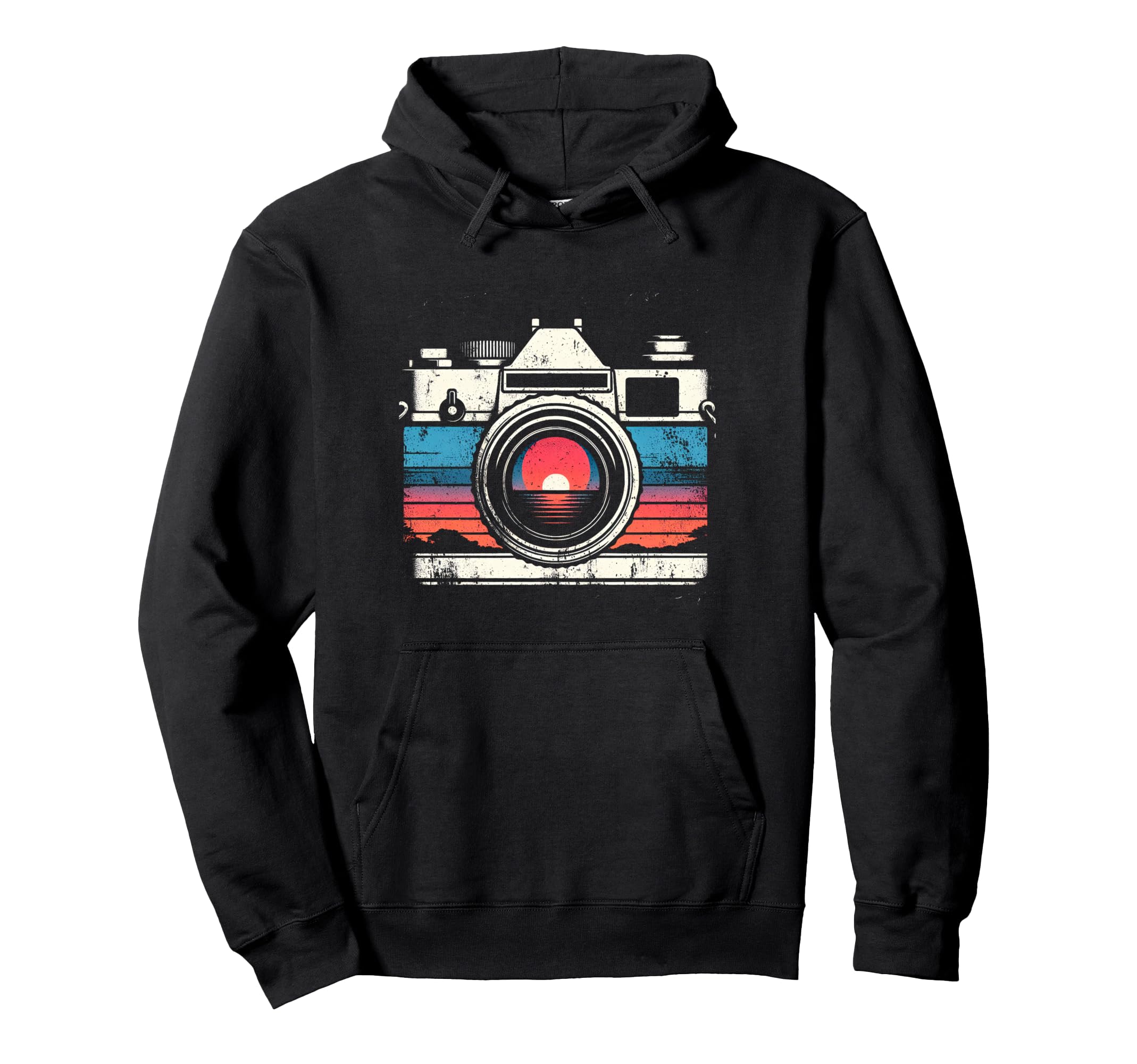 Camera Sunset Hoodie - Casual Everyday Wear Unisex - T-Shirt, Sweatshirt, Hoodie