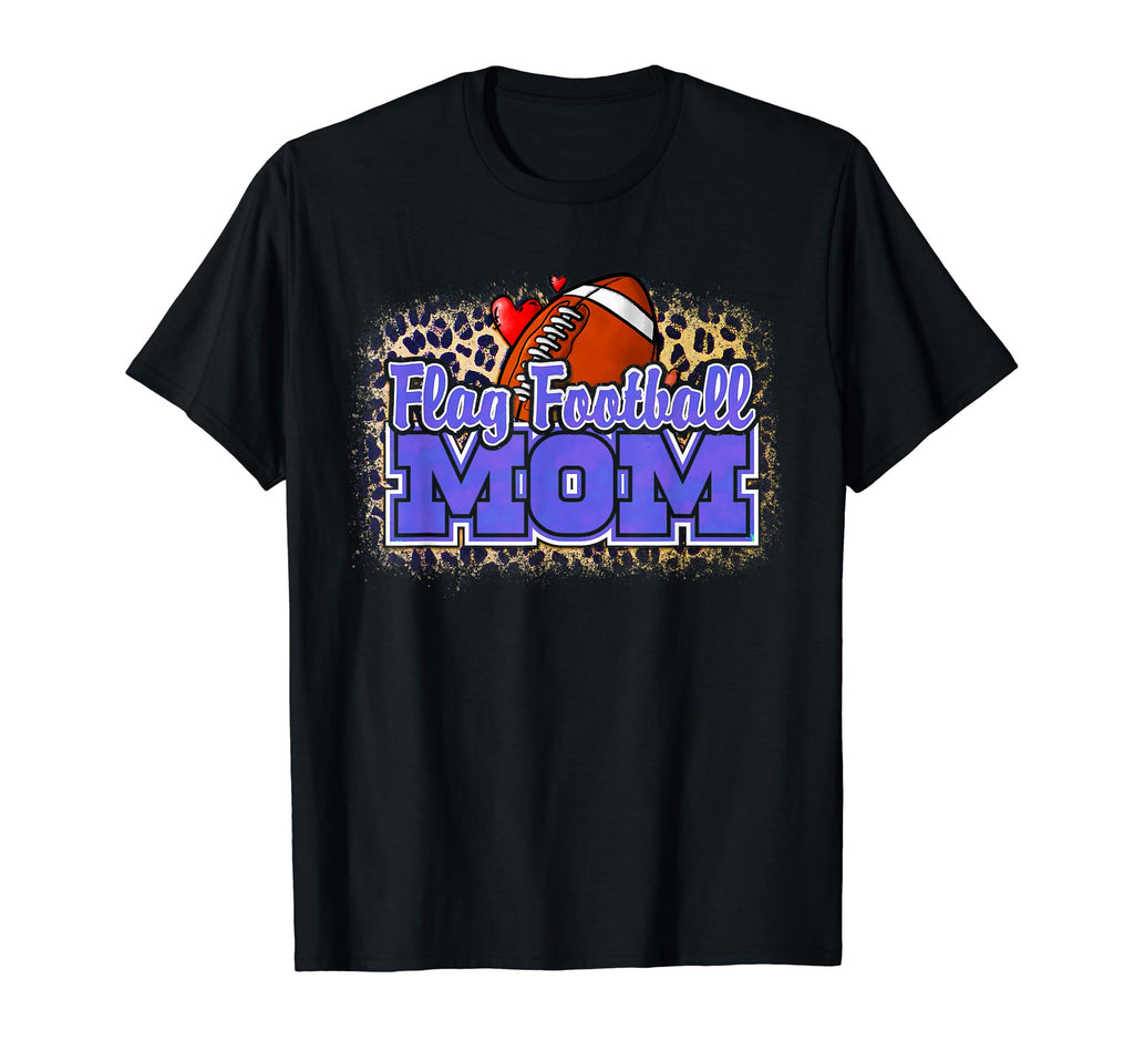 Flag Football Mom Game Day T-Shirt - Unique Graphic Men Women - T-Shirt, Sweatshirt, Hoodie