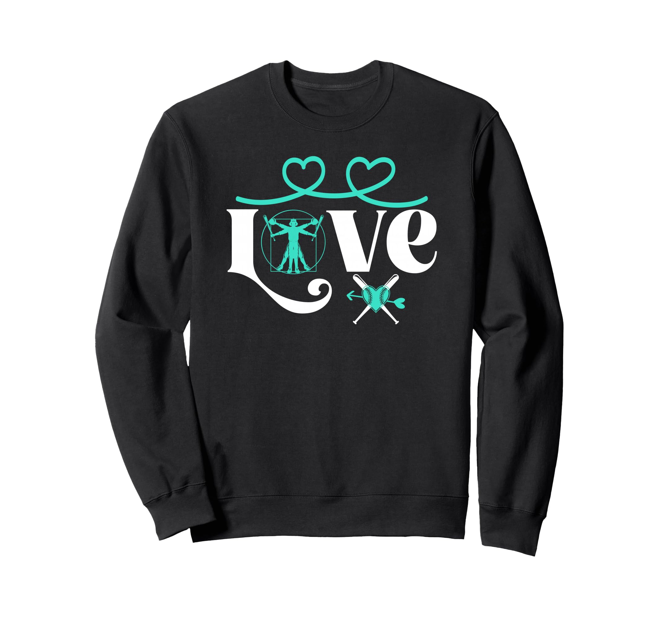 Baseball Softball Baseball Mom Love Sweatshirt - Novelty Apparel Men Women - T-Shirt, Sweatshirt, Hoodie