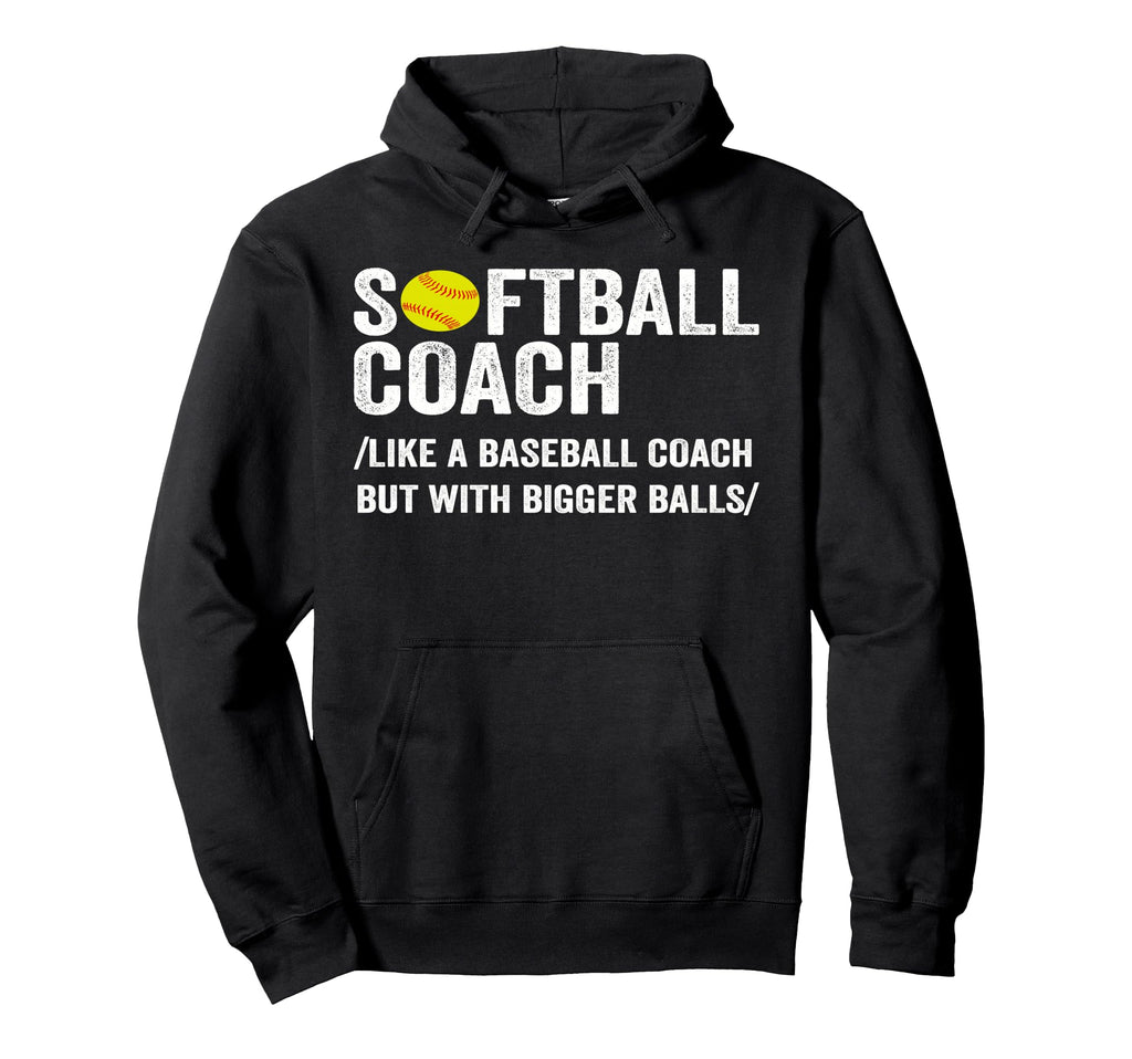 Funny Softball Coach Definition Dad Hoodie - Aesthetic Graphic for Adults - T-Shirt, Sweatshirt, Hoodie