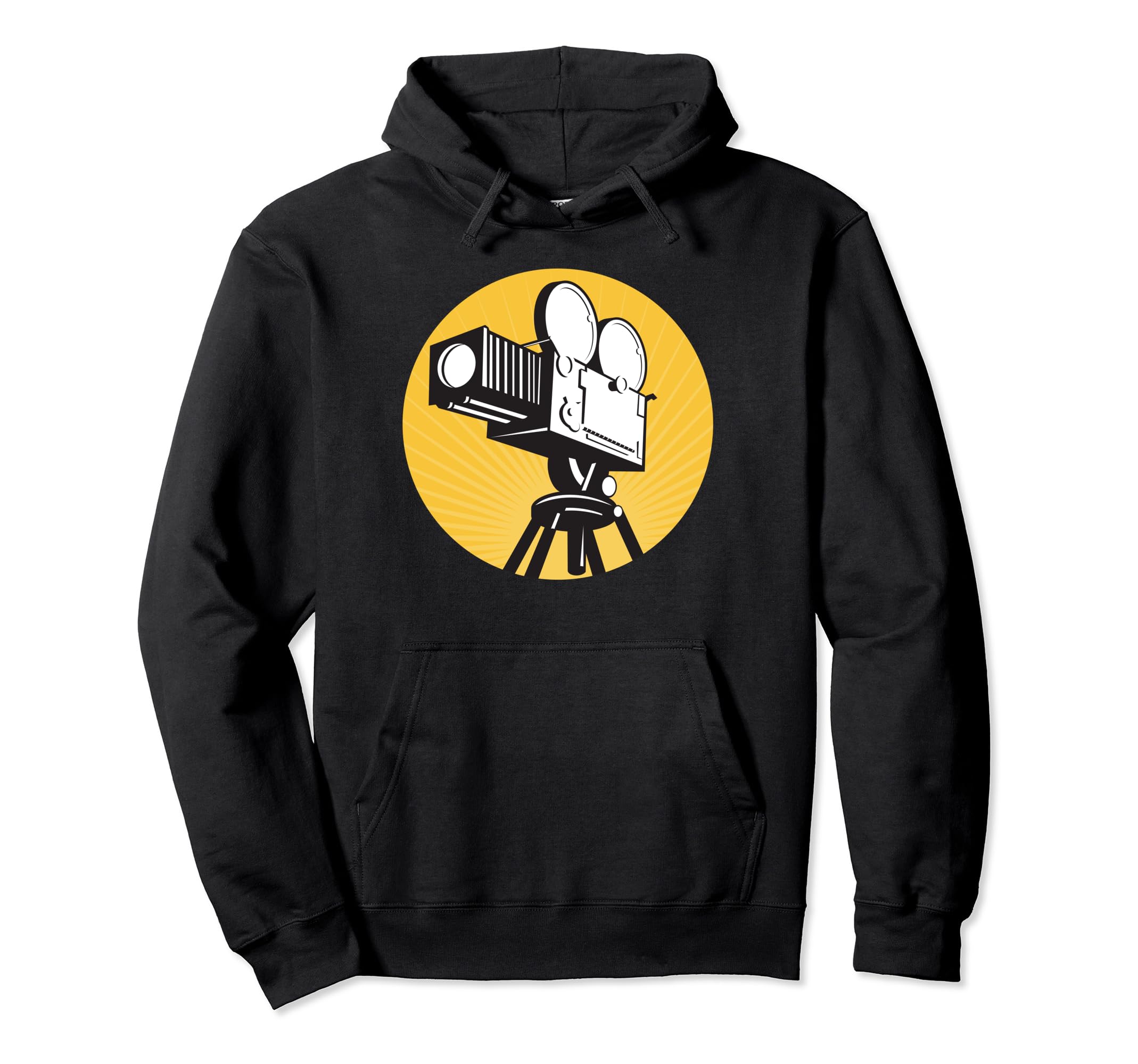 Movie Film Camera Filmmaker Camera Hoodie - Casual Everyday Wear Men Women - T-Shirt, Sweatshirt, Hoodie