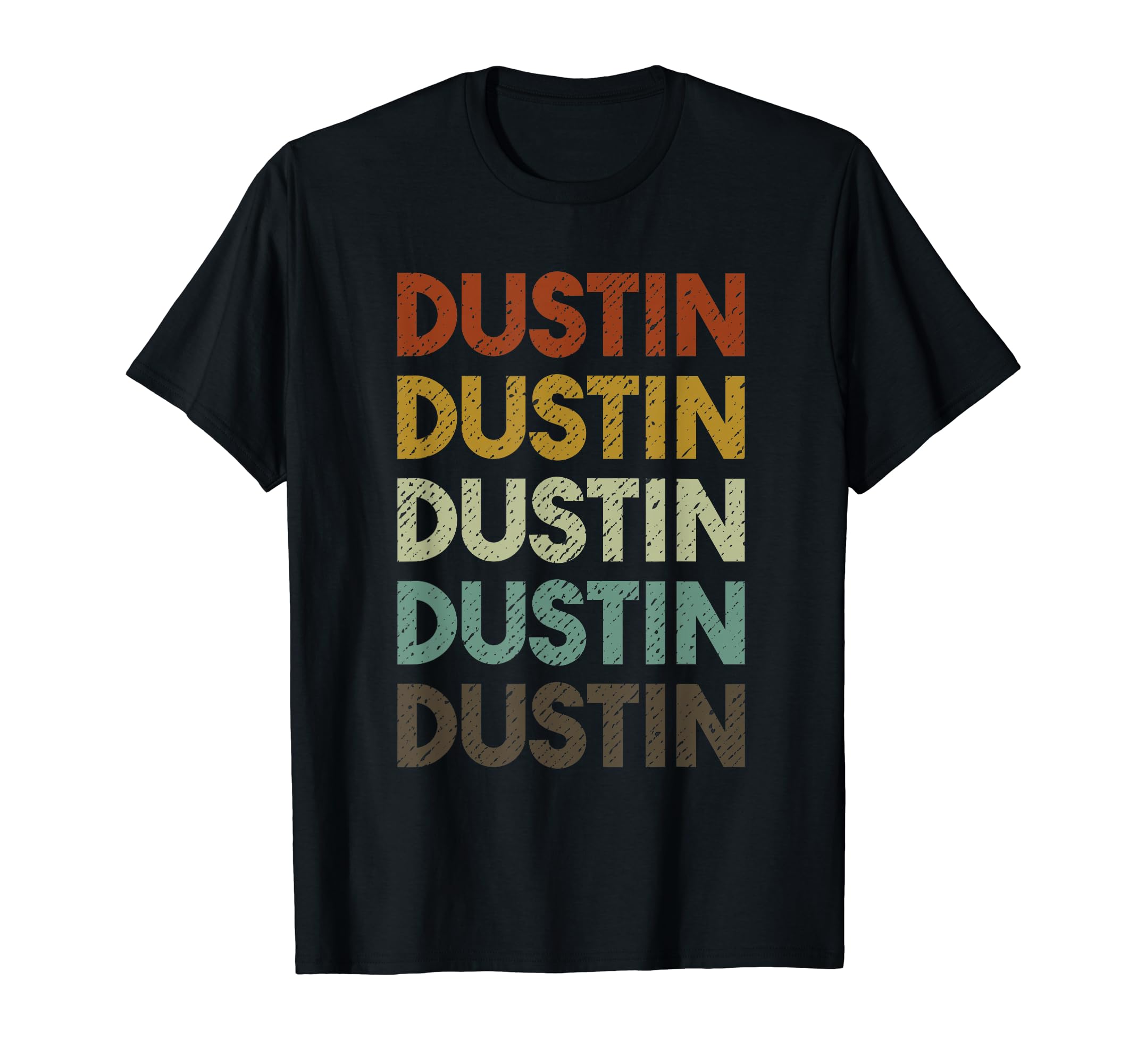 Dustin Distressed T-Shirt - Graphic Print for Adults - T-Shirt, Sweatshirt, Hoodie
