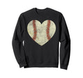 Baseball Heart Love Mothers Day Sweatshirt - Aesthetic Graphic Men Women - T-Shirt, Sweatshirt, Hoodie