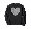 Baseball Love Heart Sweatshirt - Unique Graphic Men Women - T-Shirt, Sweatshirt, Hoodie