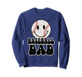 Baseball Dad Trendy Cartoon Ball Sweatshirt - Fun Novelty Design Unisex - T-Shirt, Sweatshirt, Hoodie