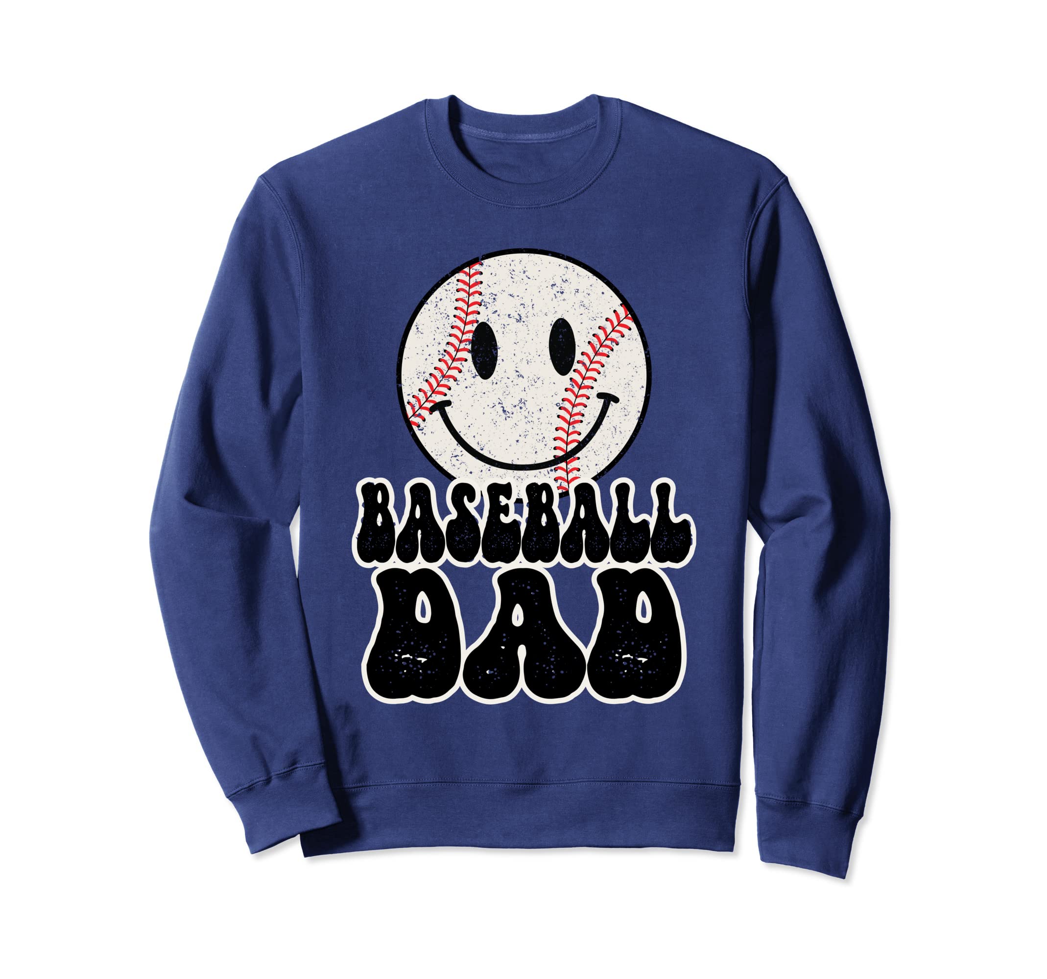 Baseball Dad Trendy Cartoon Ball Sweatshirt - Fun Novelty Design Unisex - T-Shirt, Sweatshirt, Hoodie