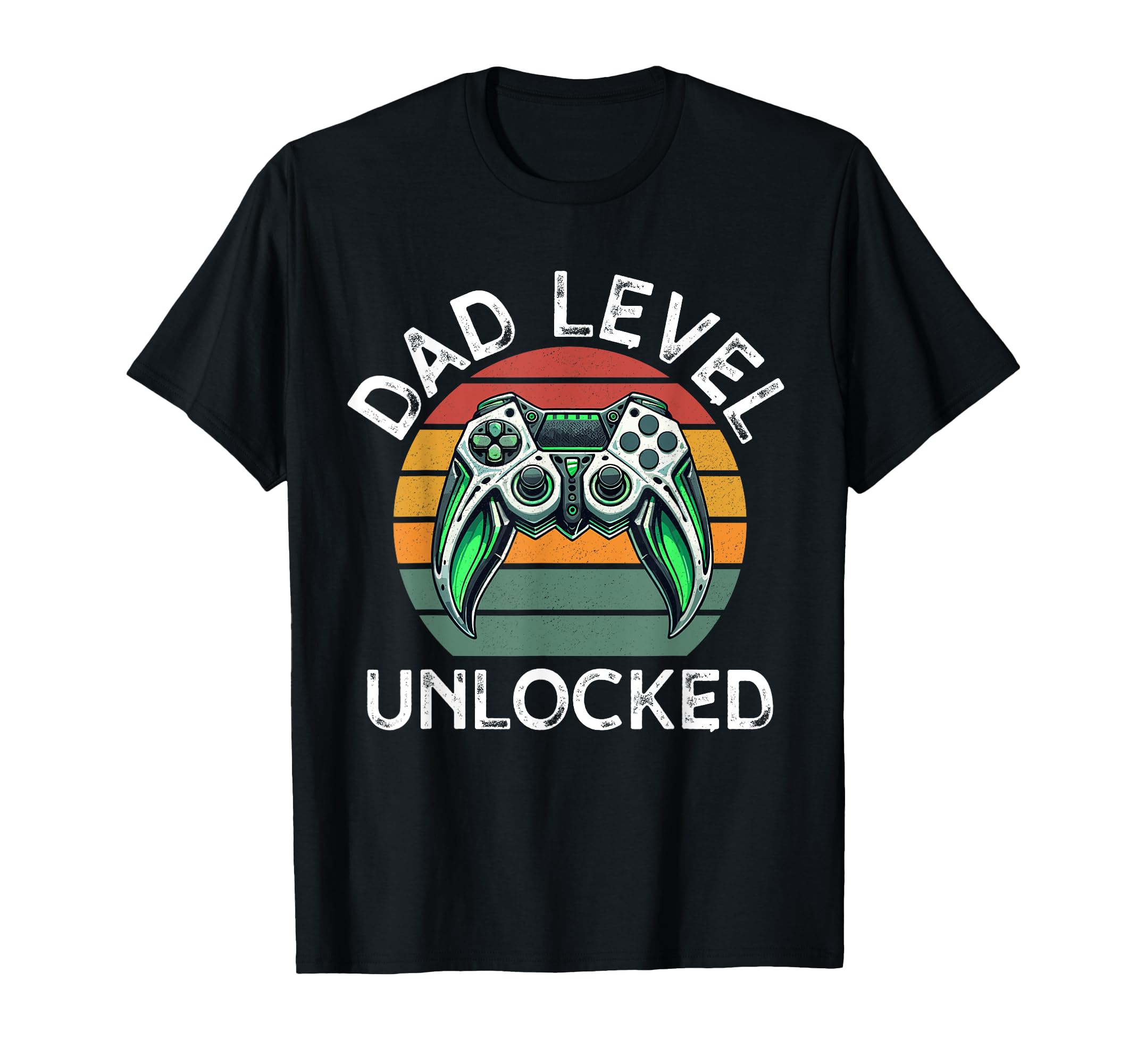 Dad Level Unlocked Controller Papa T-Shirt - Aesthetic Graphic Men Women - T-Shirt, Sweatshirt, Hoodie