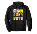Mom Both Proud Softball Baseball Mom Hoodie - Custom Art Print Unisex - T-Shirt, Sweatshirt, Hoodie