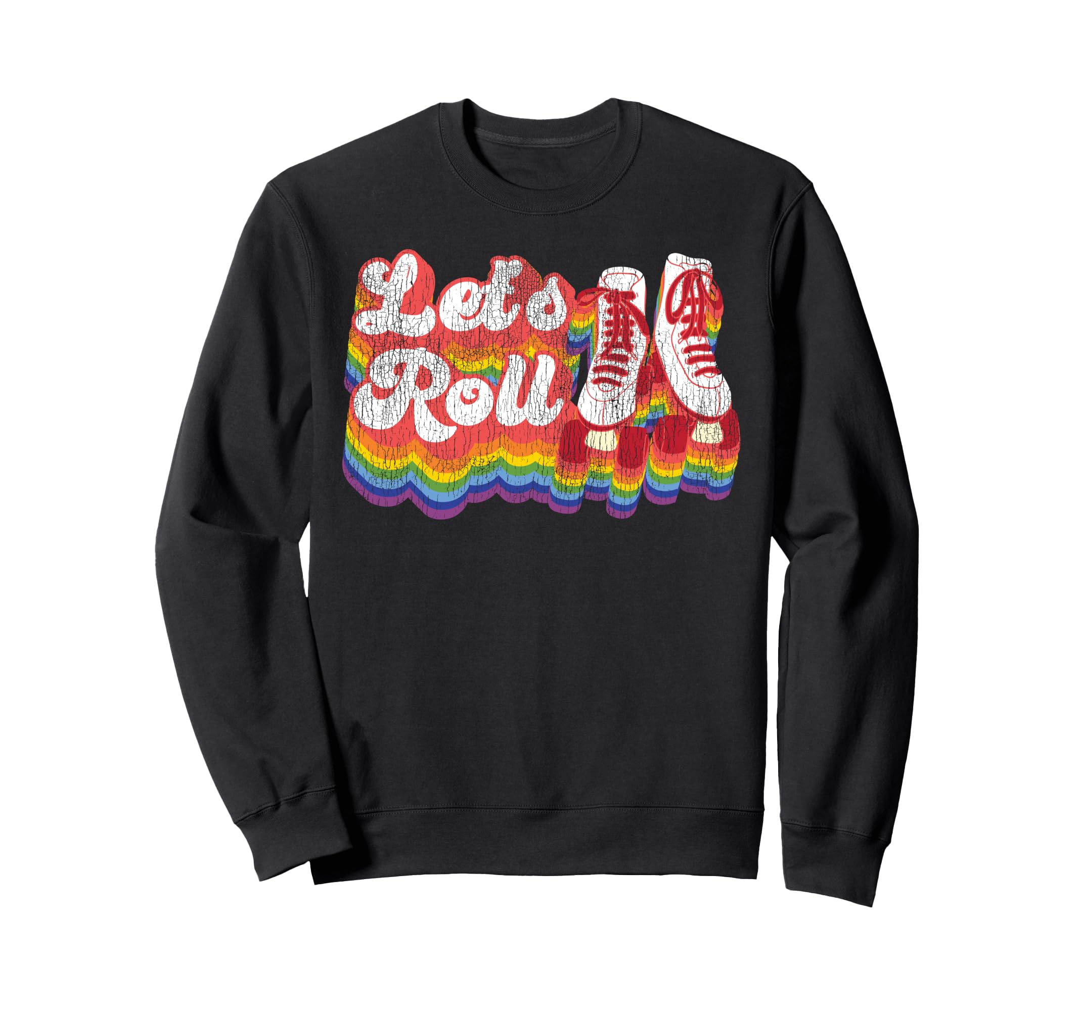 Roller Skating Skate 1970S Sweatshirt - Novelty Apparel for Adults - T-Shirt, Sweatshirt, Hoodie