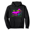Toyota Iconic Celica Supra Neon 80S Vibe Hoodie - Graphic Print Men Women - T-Shirt, Sweatshirt, Hoodie