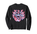Kawaii Pastel Goth Art Kitsune Sweatshirt - Minimalist Print for Adults - T-Shirt, Sweatshirt, Hoodie