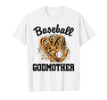 Baseball Godmother Leopard Heart T-Shirt - Minimalist Print Unisex - T-Shirt, Sweatshirt, Hoodie