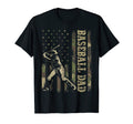 Hitter Baseball Baseball Dad Camo American T-Shirt - Graphic Print Unisex - T-Shirt, Sweatshirt, Hoodie
