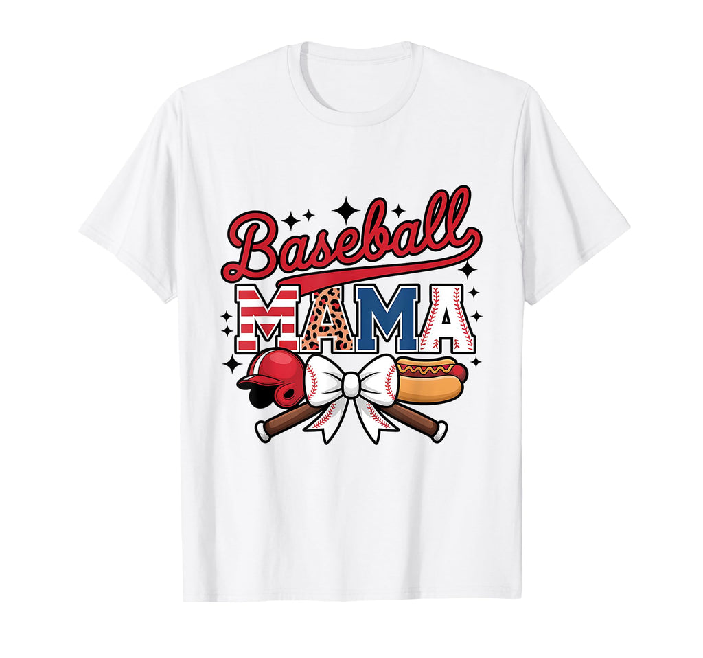 Coquette American Baseball Mom Mama T-Shirt - Unique Graphic Men Women - T-Shirt, Sweatshirt, Hoodie