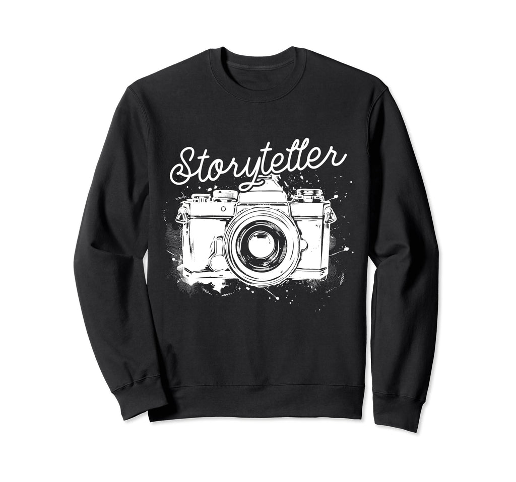 Photographer Storyteller Camera Sweatshirt - Custom Art Print for Adults - T-Shirt, Sweatshirt, Hoodie