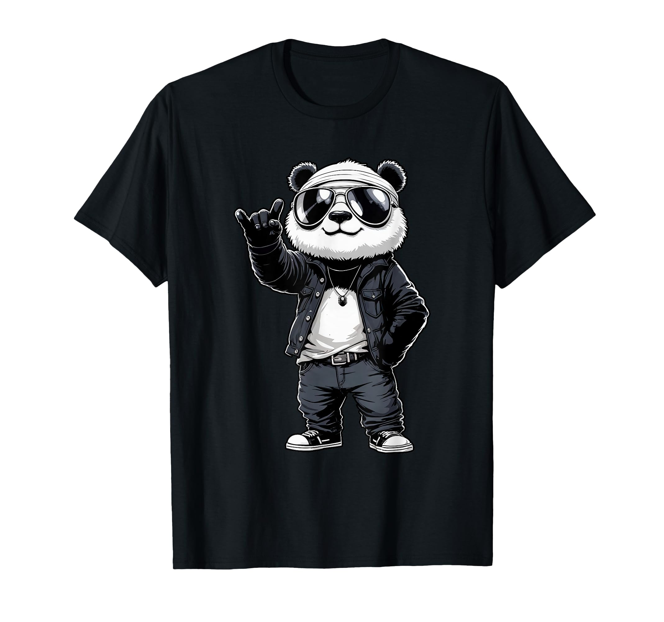 Panda Rock Music Band T-Shirt - Graphic Print Men Women - T-Shirt, Sweatshirt, Hoodie