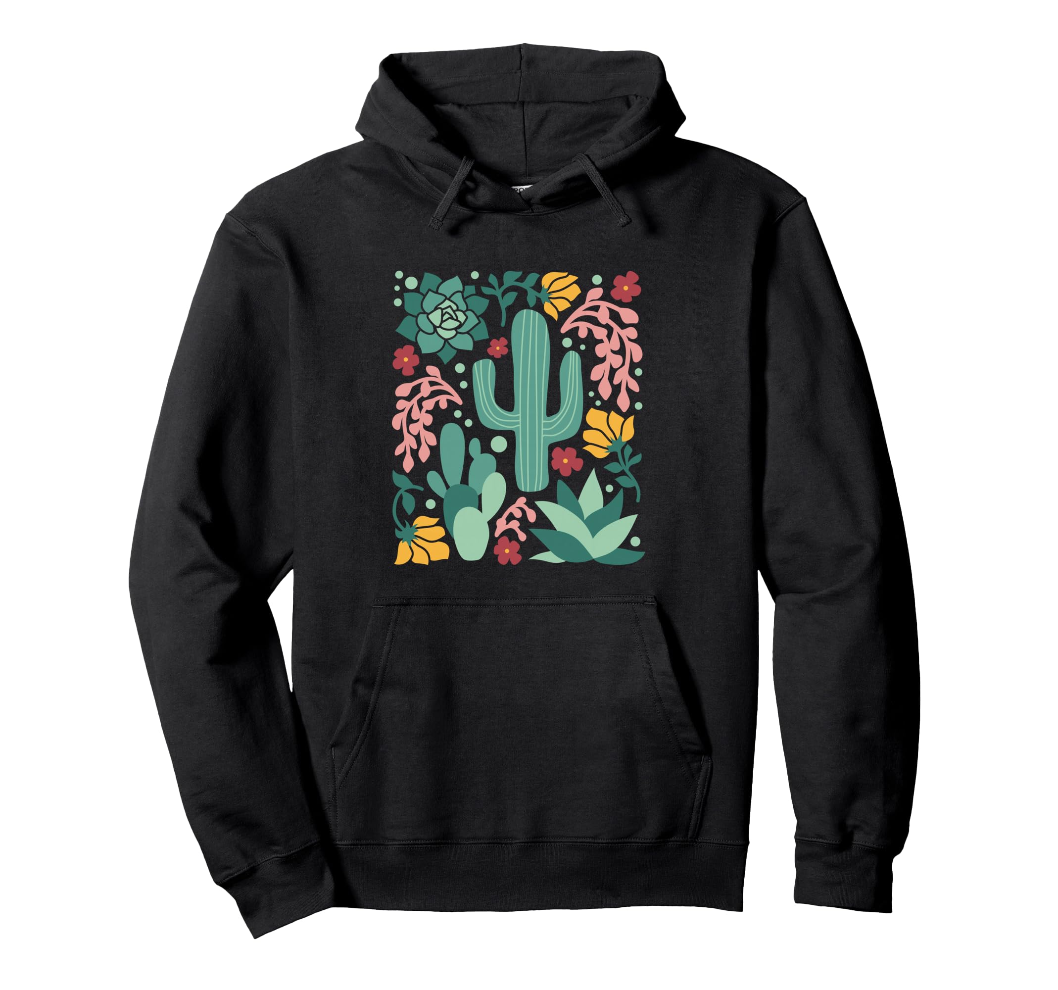 Boho Flower Cactus Succulent Desert Hoodie - Minimalist Print Unisex - T-Shirt, Sweatshirt, Hoodie