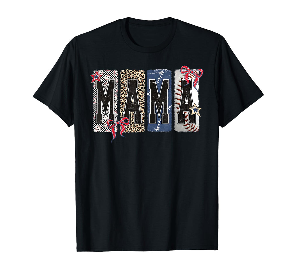 Mama Baseball Season Happy Game T-Shirt - Fun Novelty Design for Adults - T-Shirt, Sweatshirt, Hoodie