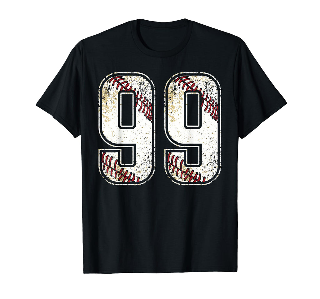99 Baseball Jersey Number 99 T-Shirt - Casual Everyday Wear for Adults - T-Shirt, Sweatshirt, Hoodie