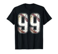 99 Baseball Jersey Number 99 T-Shirt - Casual Everyday Wear for Adults - T-Shirt, Sweatshirt, Hoodie