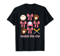 Baseball Little Sister Baseball T-Shirt - Minimalist Print Men Women - T-Shirt, Sweatshirt, Hoodie