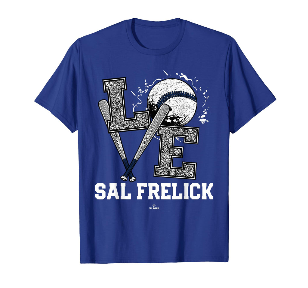 Distressed Baseball Love Sal Frelick T-Shirt - Trendy Graphic for Adults - T-Shirt, Sweatshirt, Hoodie