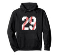 29 Baseball Laces Baseball Mom Jersey Hoodie - Custom Art Print Men Women - T-Shirt, Sweatshirt, Hoodie