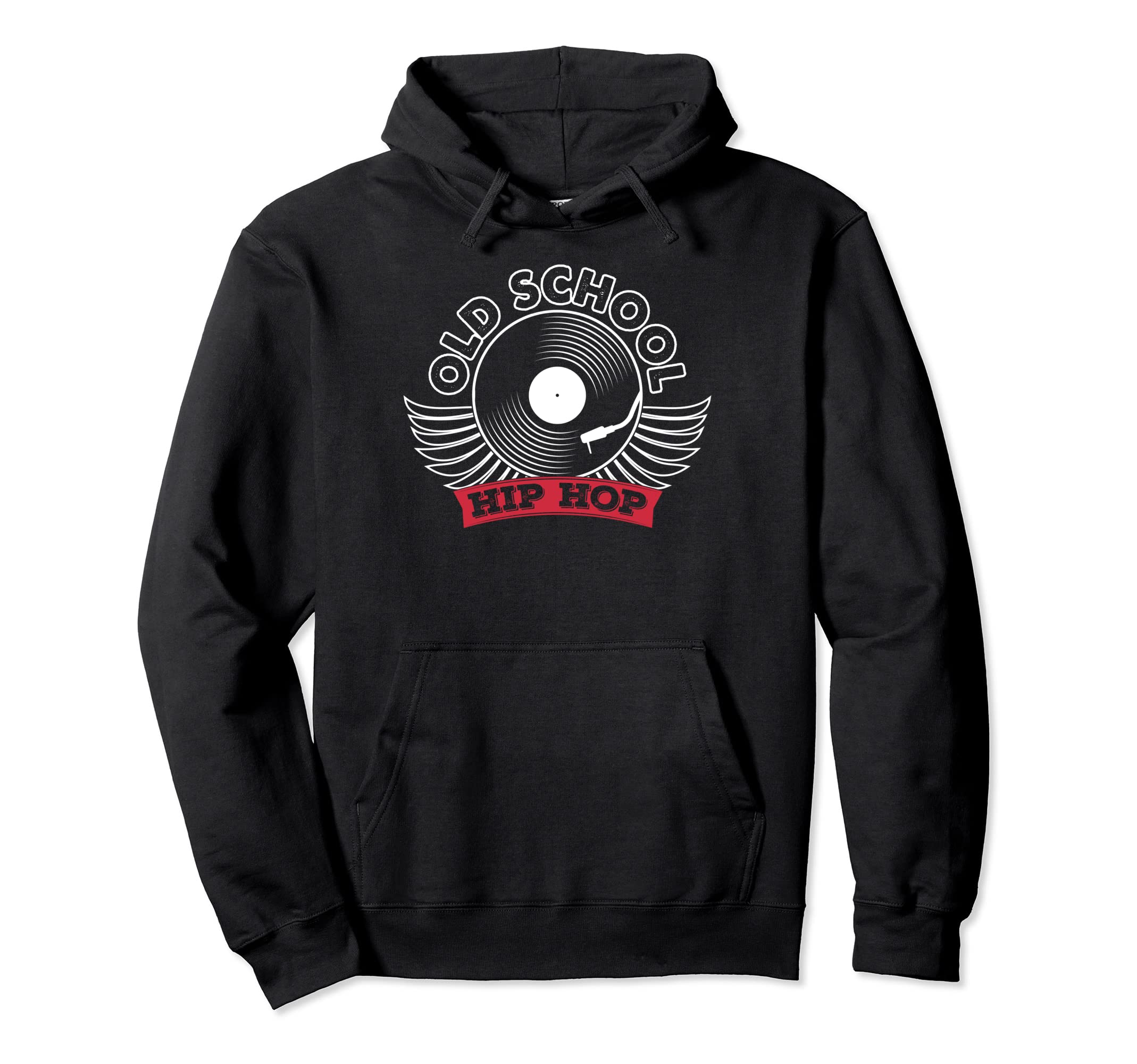 Hip Hop Music Old School Vinyl Hoodie - Graphic Print for Adults - T-Shirt, Sweatshirt, Hoodie