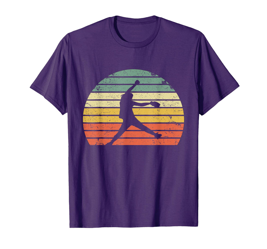 Softball Pitching Silhouette Sunset T-Shirt - Unique Graphic Unisex - T-Shirt, Sweatshirt, Hoodie