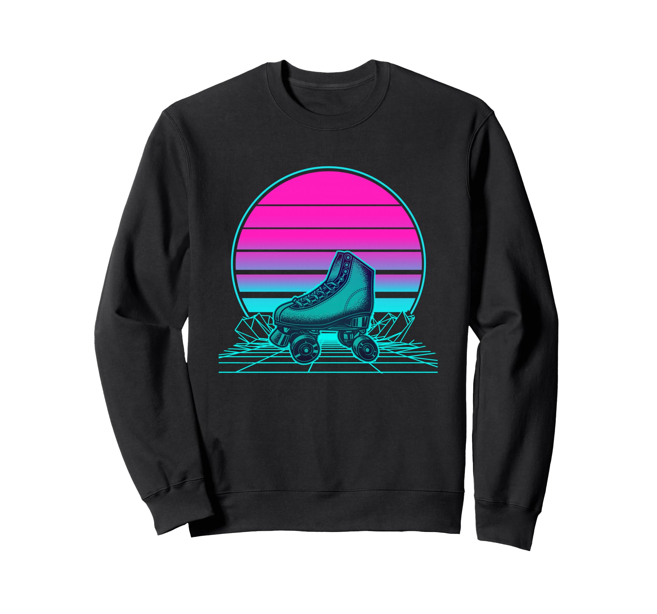 Sunset Roller Skate Sweatshirt - Streetwear Style for Adults - T-Shirt, Sweatshirt, Hoodie