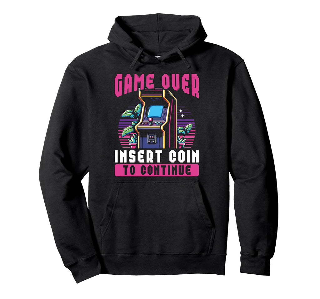 80S Arcade Nostalgia Pixel Art Video Games Hoodie - Novelty Apparel Unisex - T-Shirt, Sweatshirt, Hoodie
