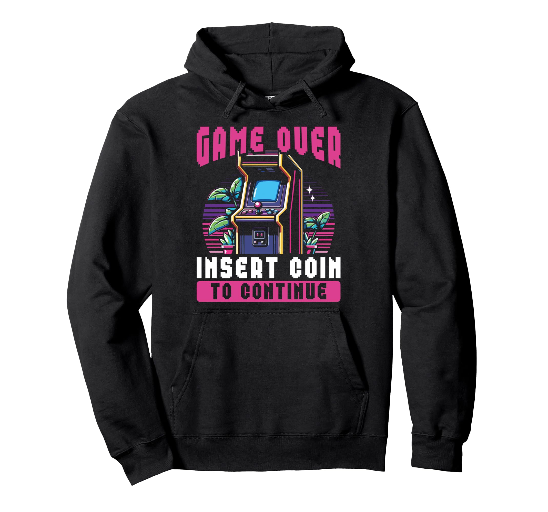 80S Arcade Nostalgia Pixel Art Video Games Hoodie - Novelty Apparel Unisex - T-Shirt, Sweatshirt, Hoodie