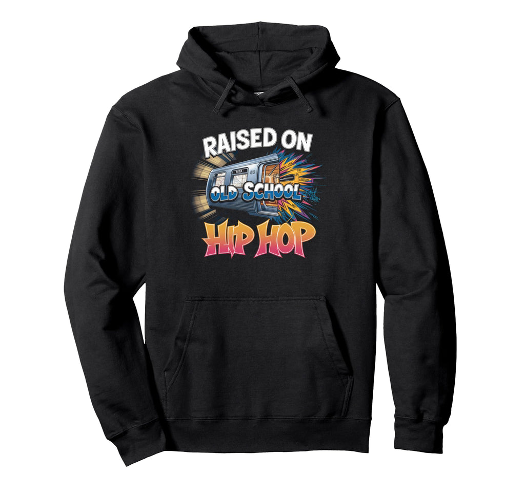 Raised Old School Hip Hop Cassette Graffiti Hoodie - Unique Graphic Unisex - T-Shirt, Sweatshirt, Hoodie