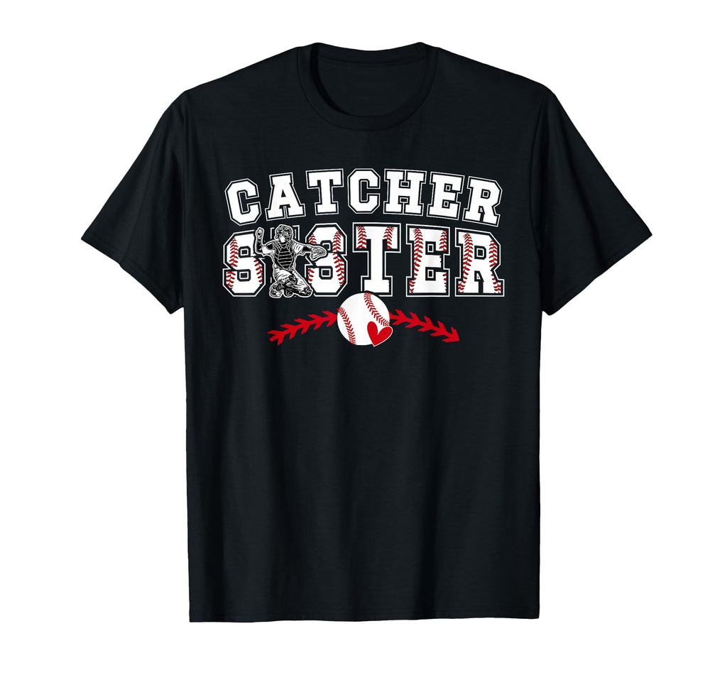 Baseball Catcher Sister Baseball T-Shirt - Minimalist Print Men Women - T-Shirt, Sweatshirt, Hoodie