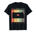Kansas Home Sweet Home Distressed T-Shirt - Novelty Apparel for Adults - T-Shirt, Sweatshirt, Hoodie